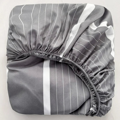 The Southern Atelier – Elegant Patterned Grid Fitted Sheet Set for Comfort and Style, with Timeless Charm - The Southern AtelierSKU_1769007933017_541