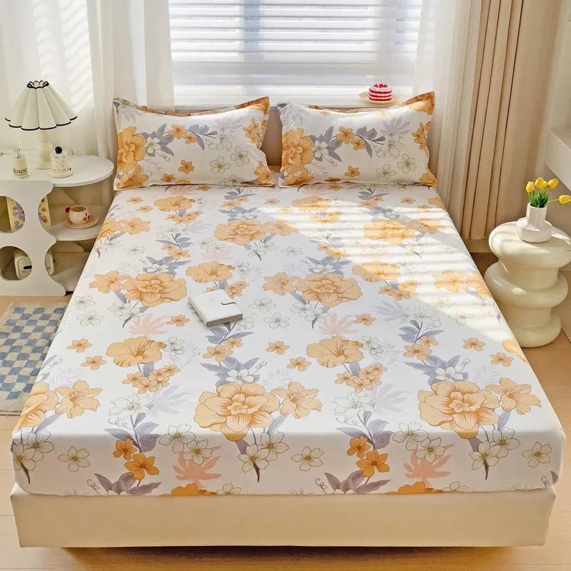 The Southern Atelier – Elegant Patterned Grid Fitted Sheet Set for Comfort and Style, with Timeless Charm - The Southern AtelierSKU_1769007933017_637