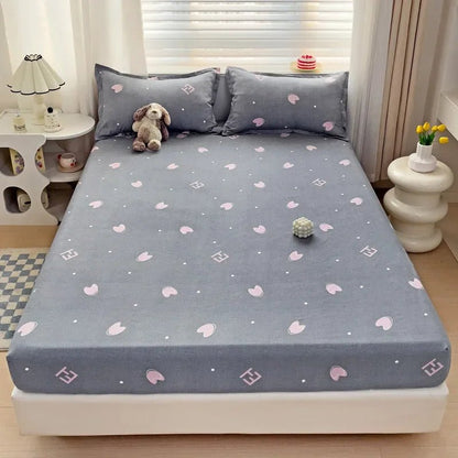 The Southern Atelier – Elegant Patterned Grid Fitted Sheet Set for Comfort and Style, with Timeless Charm - The Southern AtelierSKU_1769007933017_648