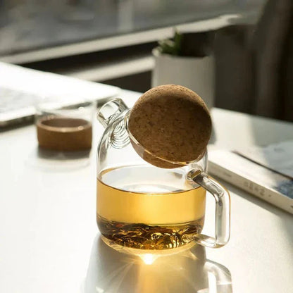 The Southern Atelier – Elegant Pitchfork Teapot in Natural Cork Design for a Relaxing Ambiance - The Southern AtelierSKU_1763118715434_861