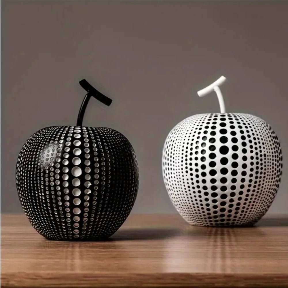 The Southern Atelier – Elegant Polka Dot Apple Sculpture for a Sophisticated Touch - The Southern AtelierSKU_1774883091754_958