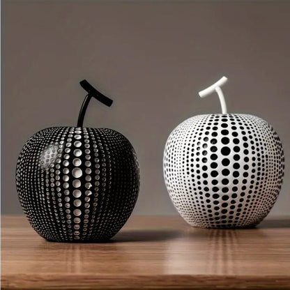The Southern Atelier – Elegant Polka Dot Apple Sculpture for a Sophisticated Touch - The Southern AtelierSKU_1774883091754_958
