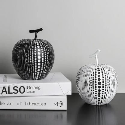 The Southern Atelier – Elegant Polka Dot Apple Sculpture for a Sophisticated Touch - The Southern AtelierSKU_1774883091754_958
