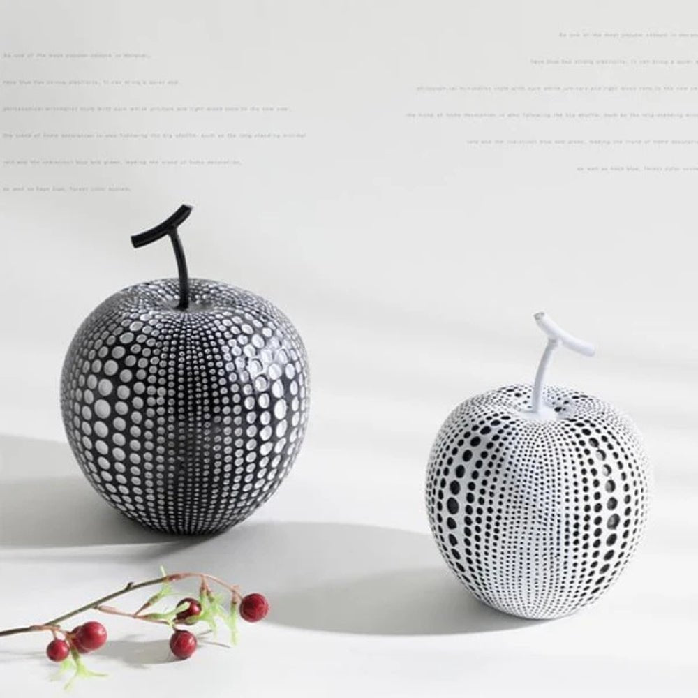 The Southern Atelier – Elegant Polka Dot Apple Sculpture for a Sophisticated Touch - The Southern AtelierSKU_1774883091754_958