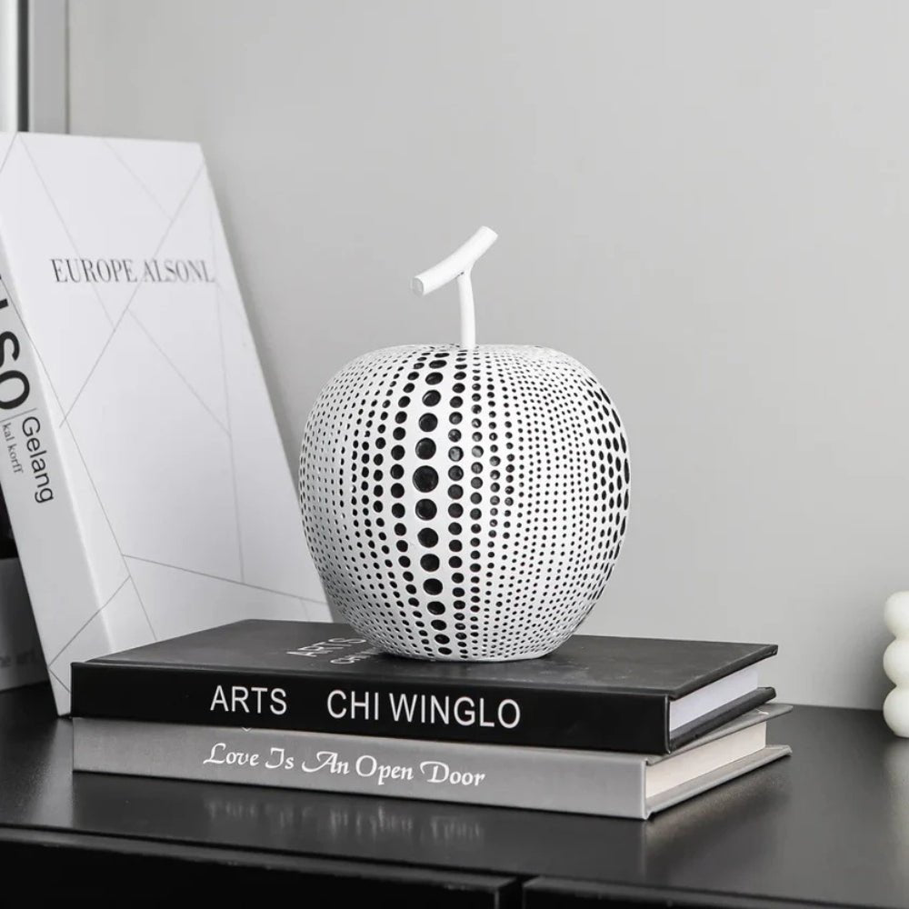 The Southern Atelier – Elegant Polka Dot Apple Sculpture for a Sophisticated Touch - The Southern AtelierSKU_1774883091754_958