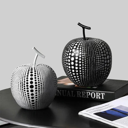 The Southern Atelier – Elegant Polka Dot Apple Sculpture for a Sophisticated Touch - The Southern AtelierSKU_1774883091754_958
