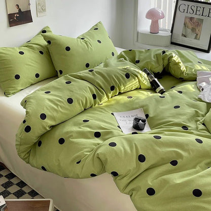 The Southern Atelier – Elegant Polka Dot Striped Bedding Set for Summer Bliss with Timeless Charm - The Southern AtelierSKU_1769008012467_43