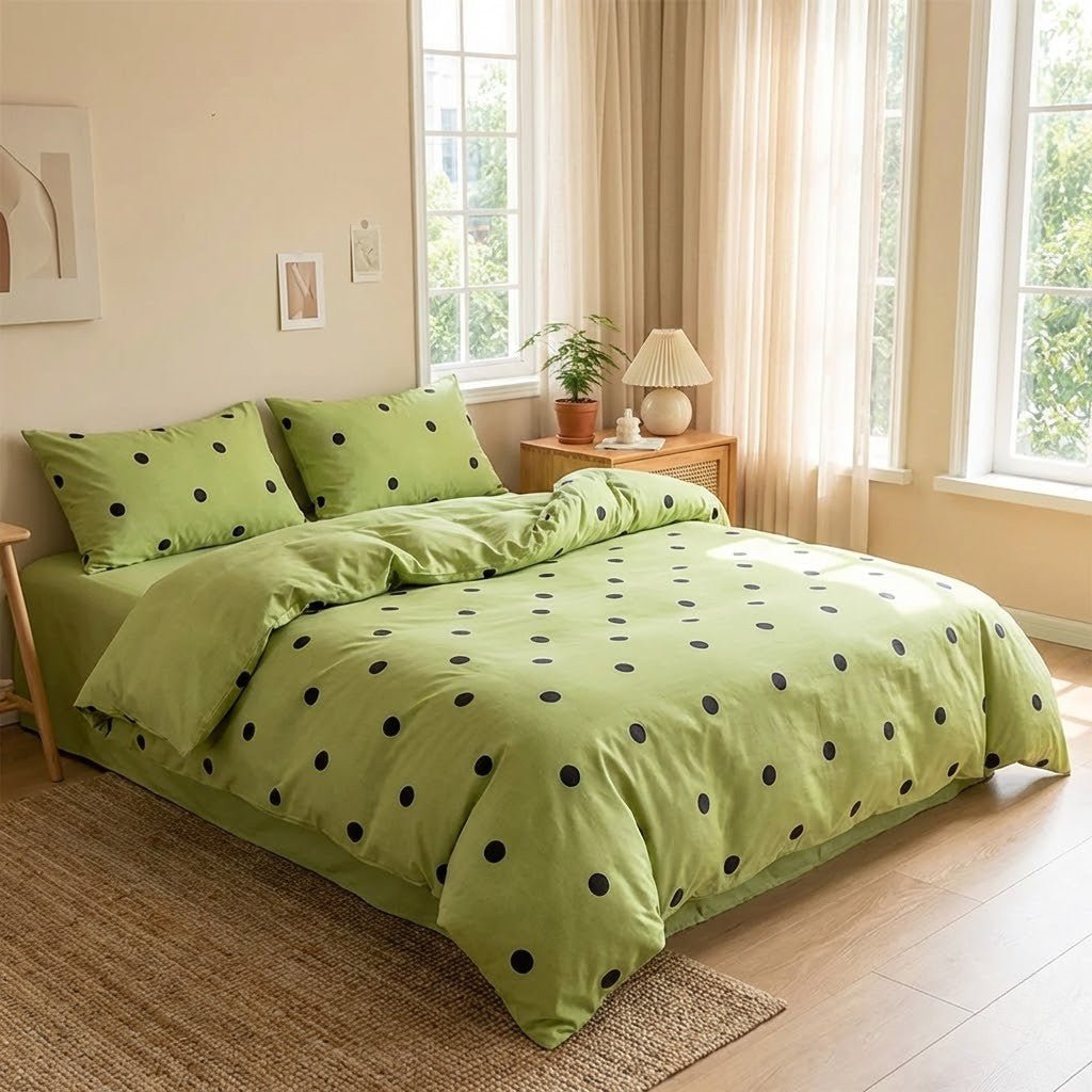 The Southern Atelier – Elegant Polka Dot Striped Bedding Set for Summer Bliss with Timeless Charm - The Southern AtelierSKU_1769008012467_599