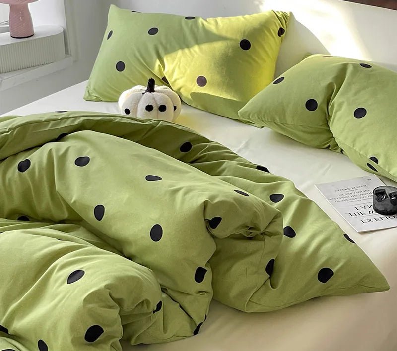 The Southern Atelier – Elegant Polka Dot Striped Bedding Set for Summer Bliss with Timeless Charm - The Southern AtelierSKU_1769008012467_599