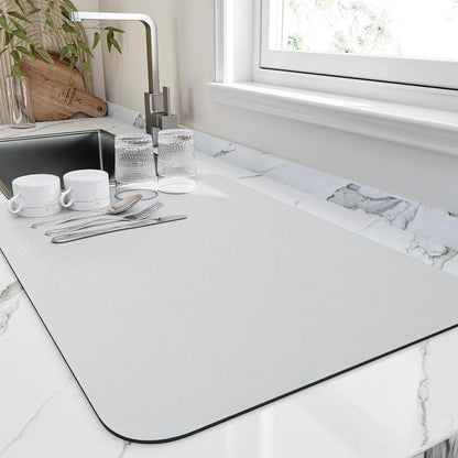 The Southern Atelier – Elegant Quick - Drying Dish Mat in Soft Grey for a for a Stylish and Organised Kitchen - The Southern AtelierSKU_1762849840229_241
