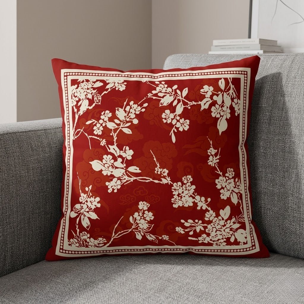 The Southern Atelier – Elegant Red Velvet Cushion Cover for a Luxurious Touch - The Southern AtelierSKU_1774881495832_200