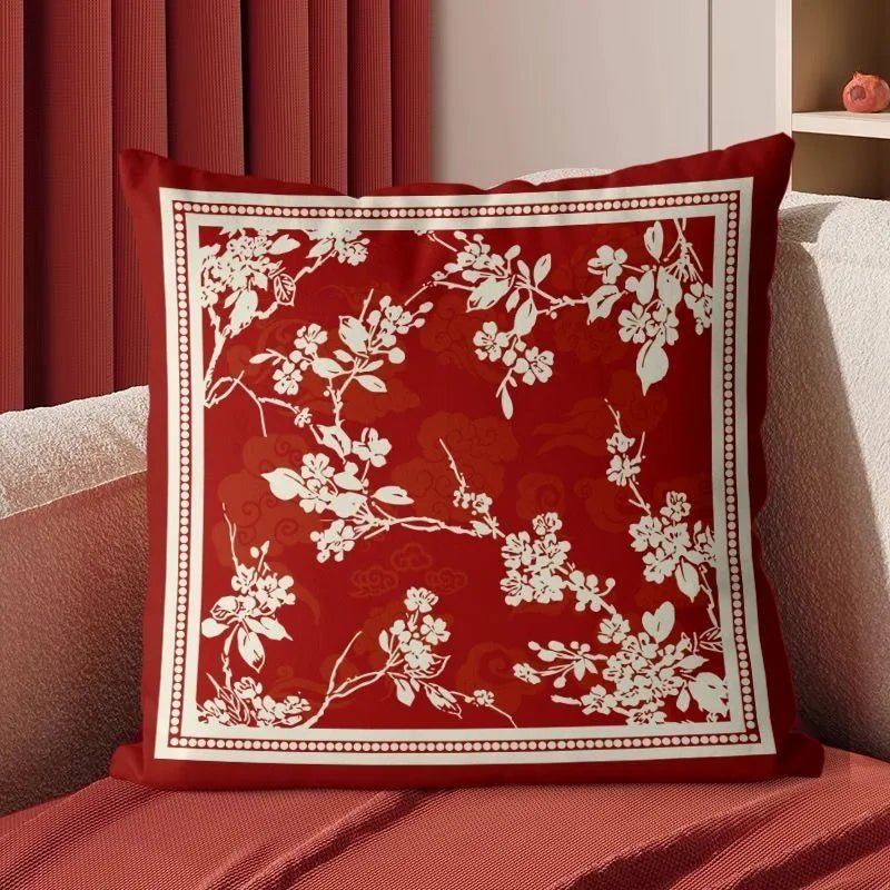 The Southern Atelier – Elegant Red Velvet Cushion Cover for a Luxurious Touch - The Southern AtelierSKU_1774881495832_308