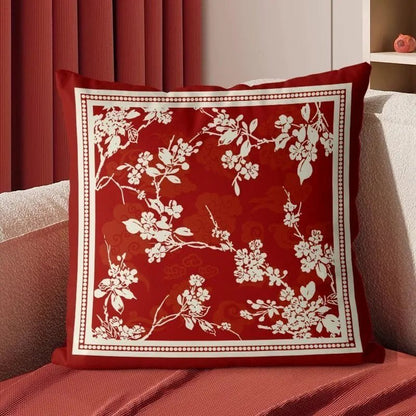 The Southern Atelier – Elegant Red Velvet Cushion Cover for a Luxurious Touch - The Southern AtelierSKU_1774881495832_308
