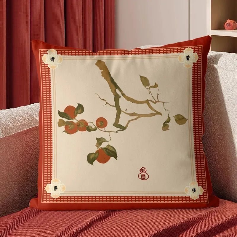 The Southern Atelier – Elegant Red Velvet Cushion Cover for a Luxurious Touch - The Southern AtelierSKU_1774881495832_385