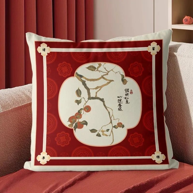 The Southern Atelier – Elegant Red Velvet Cushion Cover for a Luxurious Touch - The Southern AtelierSKU_1774881495832_510