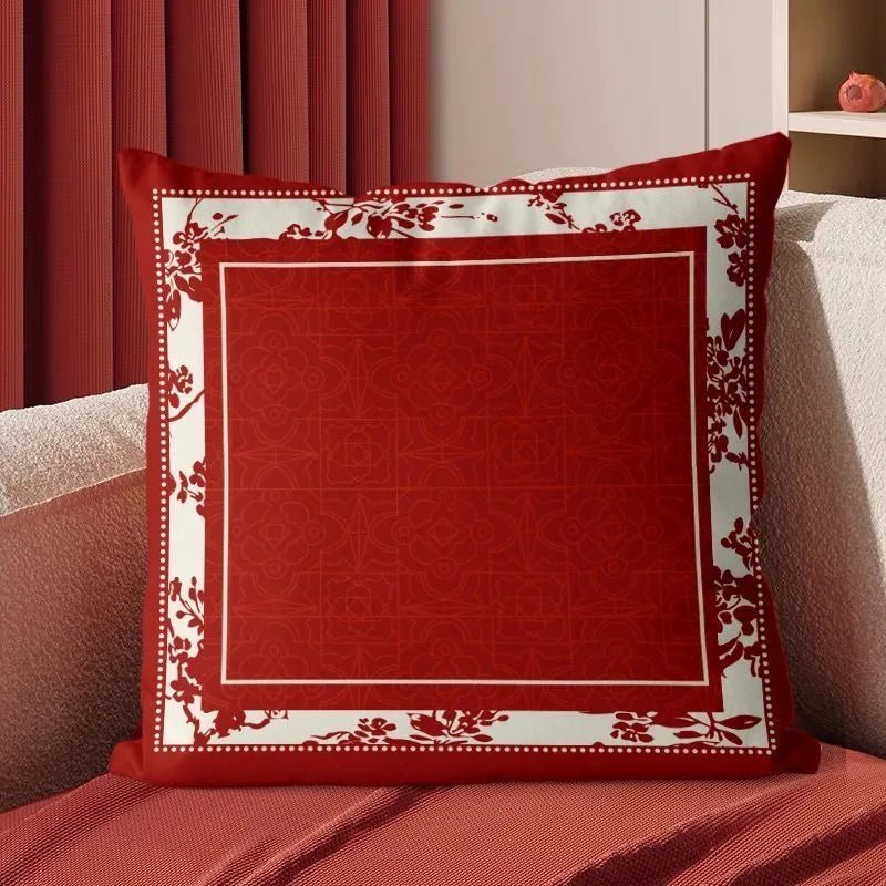 The Southern Atelier – Elegant Red Velvet Cushion Cover for a Luxurious Touch - The Southern AtelierSKU_1774881495832_521