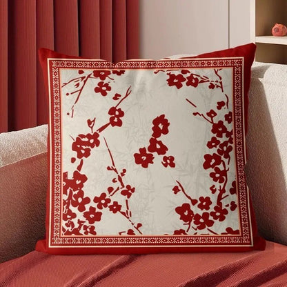 The Southern Atelier – Elegant Red Velvet Cushion Cover for a Luxurious Touch - The Southern AtelierSKU_1774881495832_637