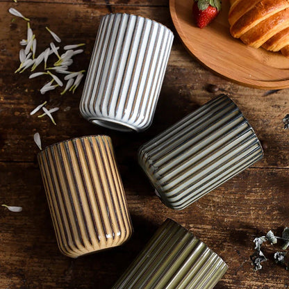 The Southern Atelier – Elegant Ripple Ceramic Mugs for a Timeless Charm - The Southern AtelierSKU_1775450086311_107