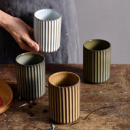The Southern Atelier – Elegant Ripple Ceramic Mugs for a Timeless Charm - The Southern AtelierSKU_1775450086311_107