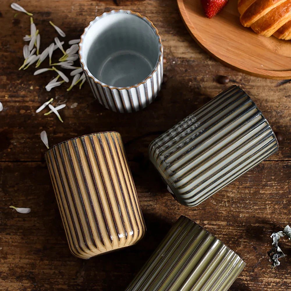 The Southern Atelier – Elegant Ripple Ceramic Mugs for a Timeless Charm - The Southern AtelierSKU_1775450086311_471