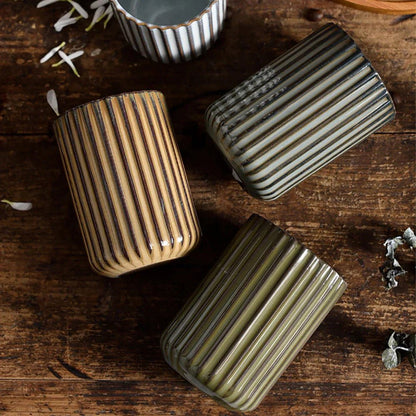 The Southern Atelier – Elegant Ripple Ceramic Mugs for a Timeless Charm - The Southern AtelierSKU_1775450086311_707