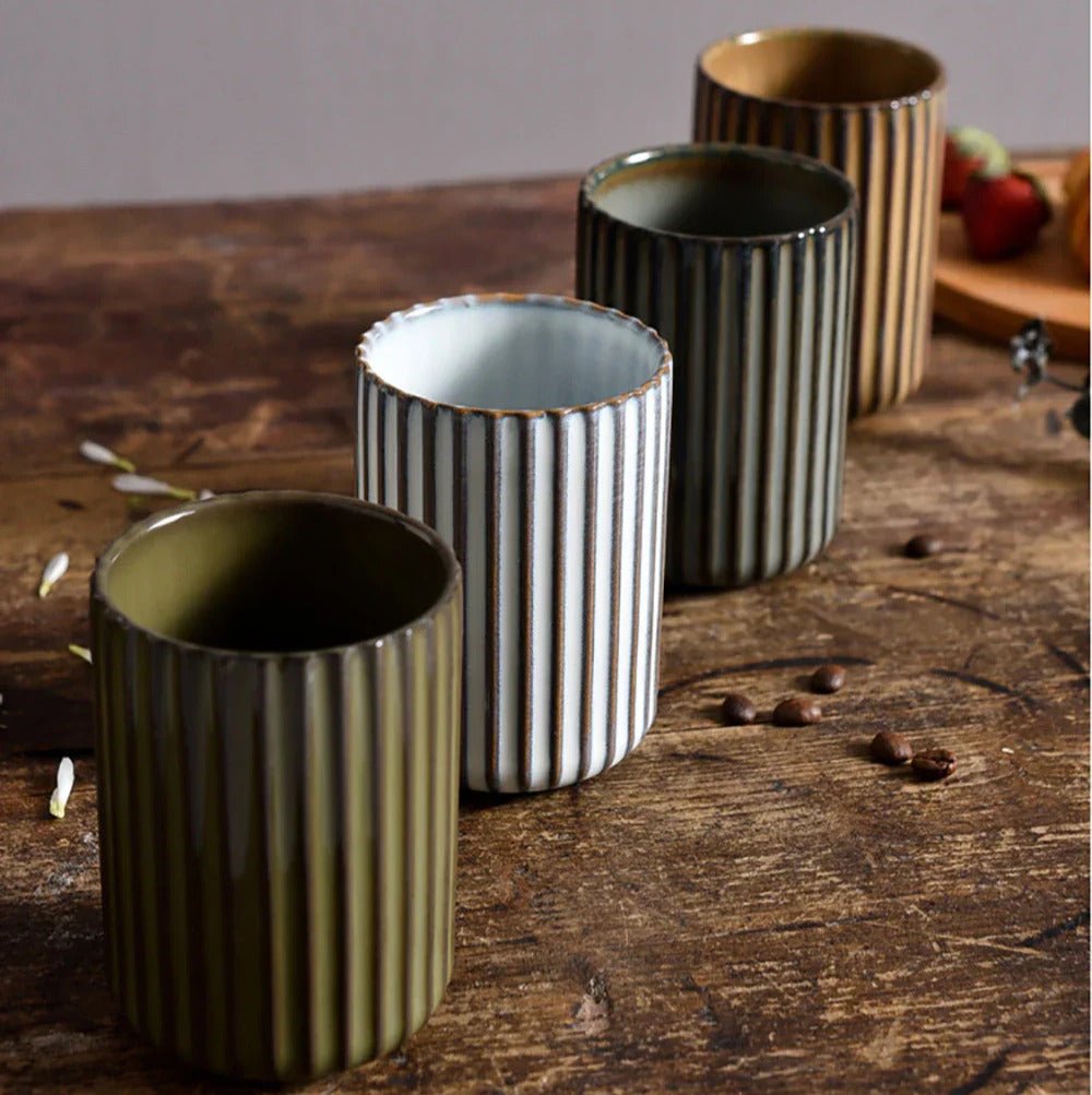 The Southern Atelier – Elegant Ripple Ceramic Mugs for a Timeless Charm - The Southern AtelierSKU_1775450086311_707