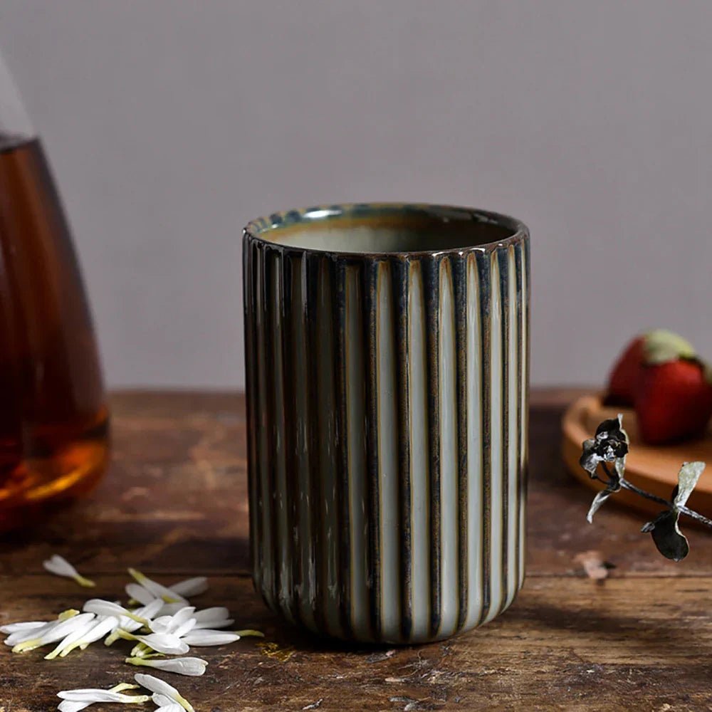 The Southern Atelier – Elegant Ripple Ceramic Mugs for a Timeless Charm - The Southern AtelierSKU_1775450086311_707