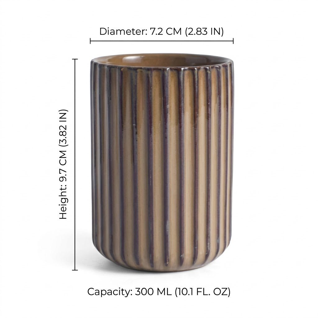 The Southern Atelier – Elegant Ripple Ceramic Mugs for a Timeless Charm - The Southern AtelierSKU_1775450086311_707