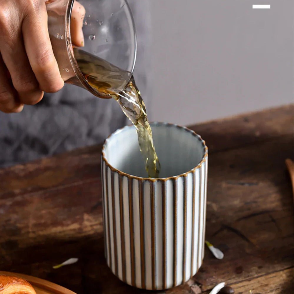 The Southern Atelier – Elegant Ripple Ceramic Mugs for a Timeless Charm - The Southern AtelierSKU_1775450086311_707