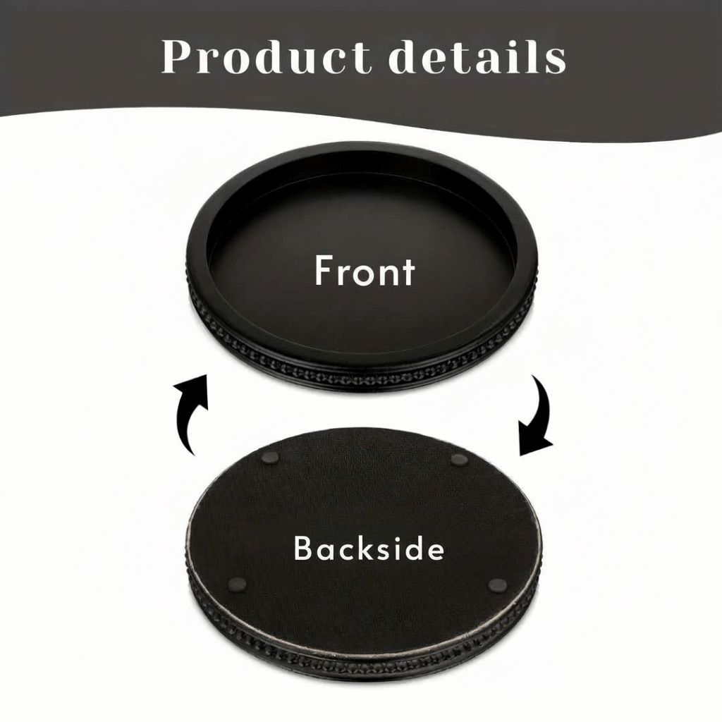 The Southern Atelier – Elegant Round Wooden Bowl for Candle Display, Infusing Warmth and Style - The Southern AtelierSKU_1763118629966_979