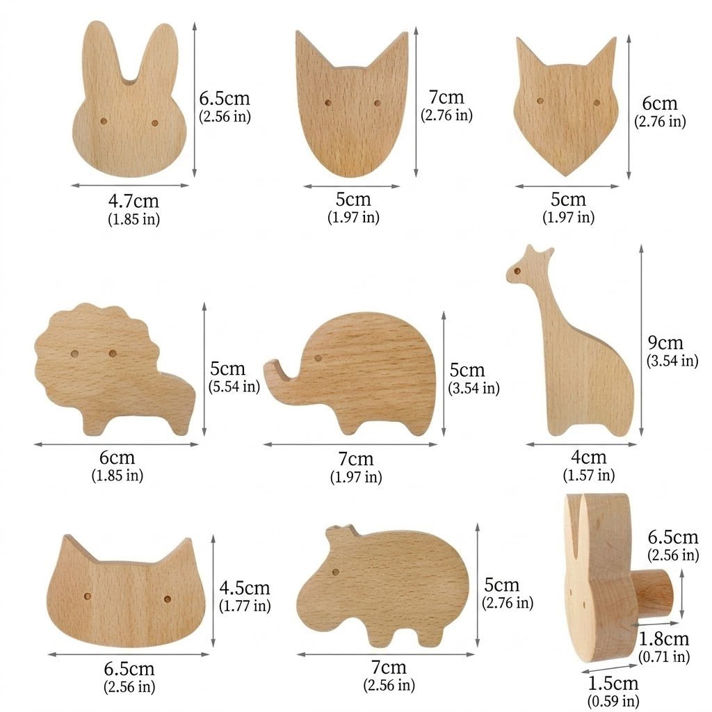 The Southern Atelier – Elegant Scandinavian Wooden Animal Wall Hooks for Modern Interiors with Timeless Charm - The Southern AtelierSKU_1775908923973_8591