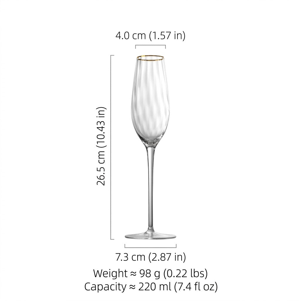 The Southern Atelier – Elegant Sky Ripple Glassware Luxe Set for Sophisticated Celebrations - The Southern AtelierSKU_1775450095559_60