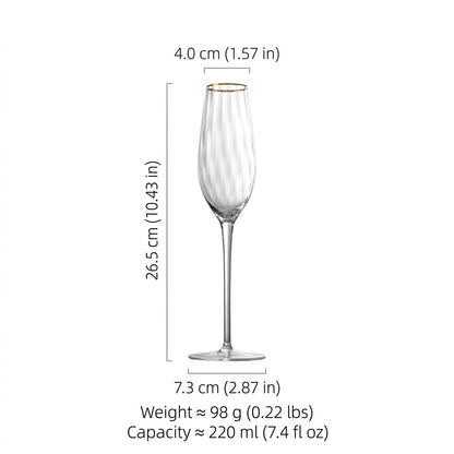 The Southern Atelier – Elegant Sky Ripple Glassware Luxe Set for Sophisticated Celebrations - The Southern AtelierSKU_1775450095559_60