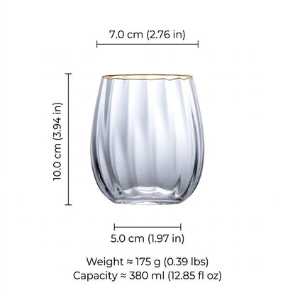 The Southern Atelier – Elegant Sky Ripple Glassware Luxe Set for Sophisticated Celebrations - The Southern AtelierSKU_1775450095559_60