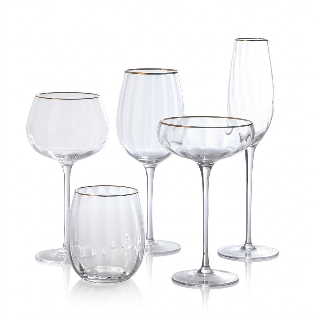 The Southern Atelier – Elegant Sky Ripple Glassware Luxe Set for Sophisticated Celebrations - The Southern AtelierSKU_1775450095559_805