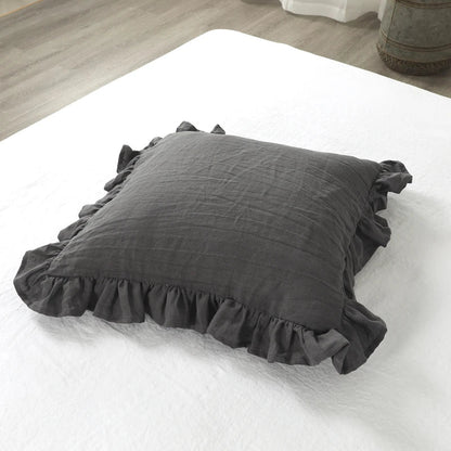 The Southern Atelier – Elegant Soft Frilled Linen Cushion Cover in Vibrant Shades for a Touch of Luxury - The Southern AtelierSKU_1763119317905_344