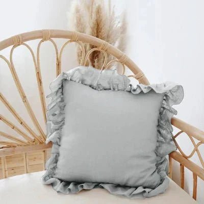 The Southern Atelier – Elegant Soft Frilled Linen Cushion Cover in Vibrant Shades for a Touch of Luxury - The Southern AtelierSKU_1763119317905_509