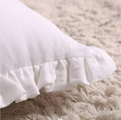 The Southern Atelier – Elegant Soft Frilled Linen Cushion Cover in Vibrant Shades for a Touch of Luxury - The Southern AtelierSKU_1763119317905_683