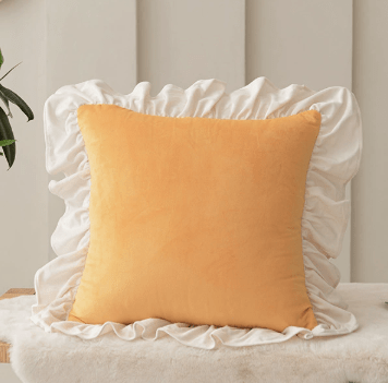 The Southern Atelier – Elegant Soft Ruffled Linen Cushion Cover for a Serene Ambiance - The Southern Atelier