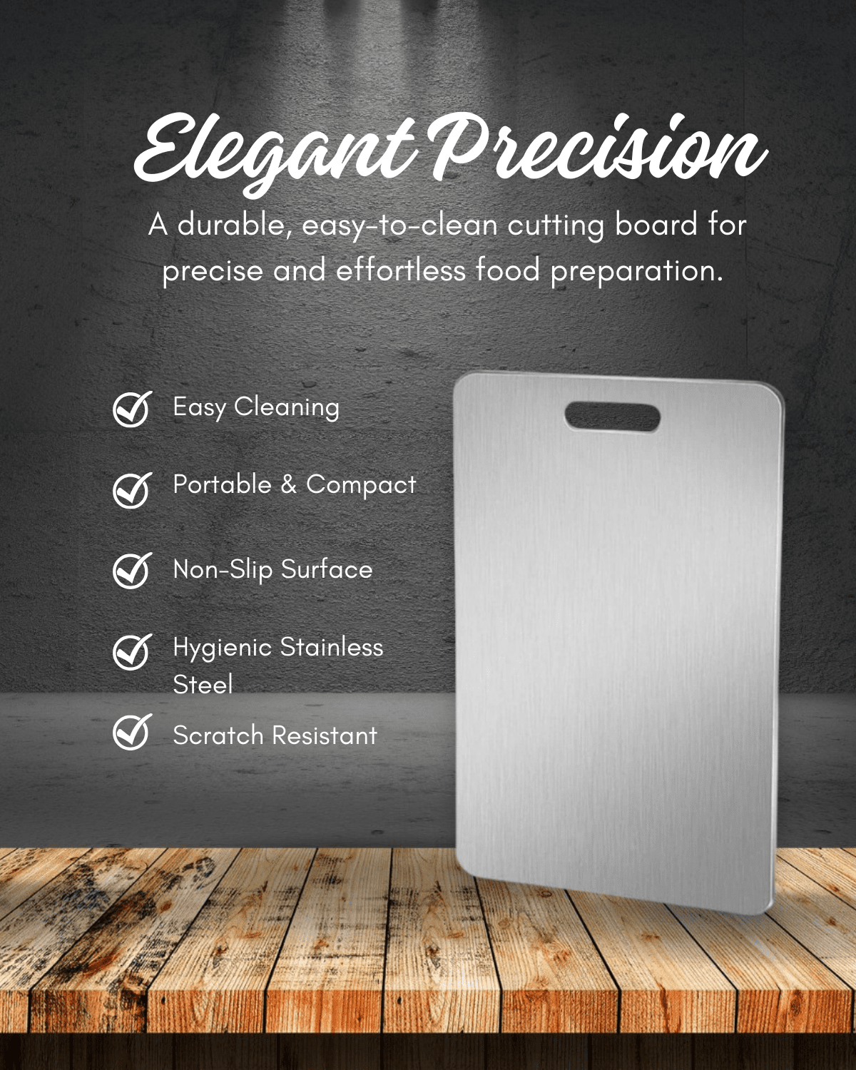 The Southern Atelier – Elegant Stainless Steel Cutting Board for Refined Aesthetics and Exquisite Culinary Experience - The Southern AtelierSKU_1767350226897_178