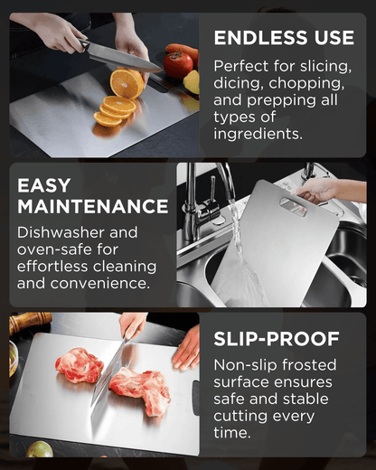 The Southern Atelier – Elegant Stainless Steel Cutting Board for Refined Aesthetics and Exquisite Culinary Experience - The Southern AtelierSKU_1767350226897_178