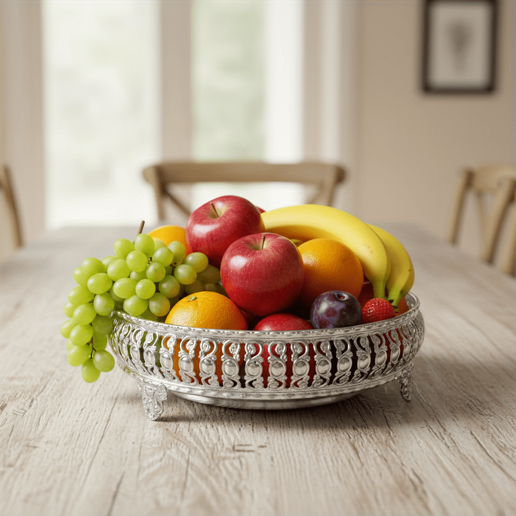 The Southern Atelier – Elegant Stainless Steel Fruit Bowl for a Chic Dining Experience - The Southern AtelierSKU_1763119172405_452