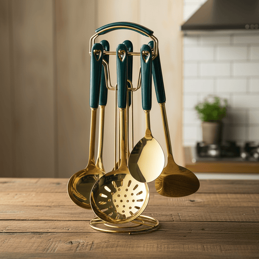 The Southern Atelier – Elegant Stainless Steel Kitchen Utensil Set for Modern Sophistication - The Southern AtelierSKU_1764698717928_654