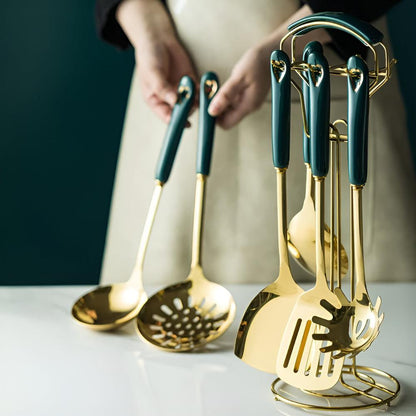 The Southern Atelier – Elegant Stainless Steel Kitchen Utensil Set for Modern Sophistication - The Southern AtelierSKU_1764698717928_654