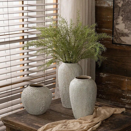 The Southern Atelier – Elegant Textured Ceramic Flower Vase Collection for a Serene Ambiance - The Southern AtelierSKU_1775450085888_660
