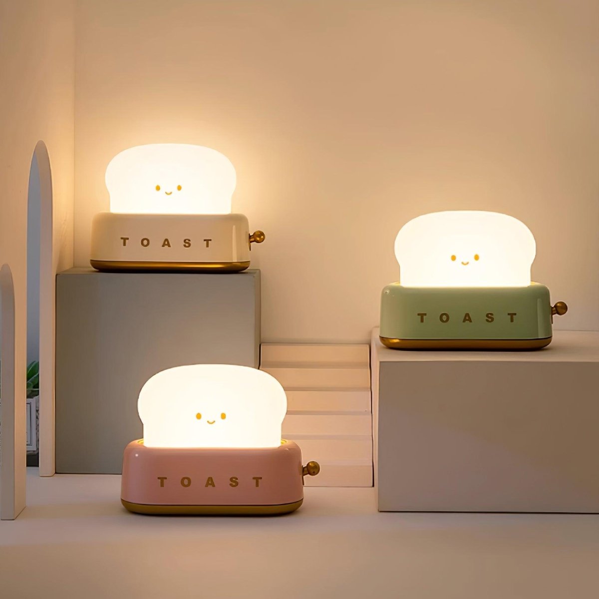 The Southern Atelier – Elegant Toaster Table Lamp in Soft Pastels for a Serene Ambiance - The Southern AtelierSKU_1763119283014_152