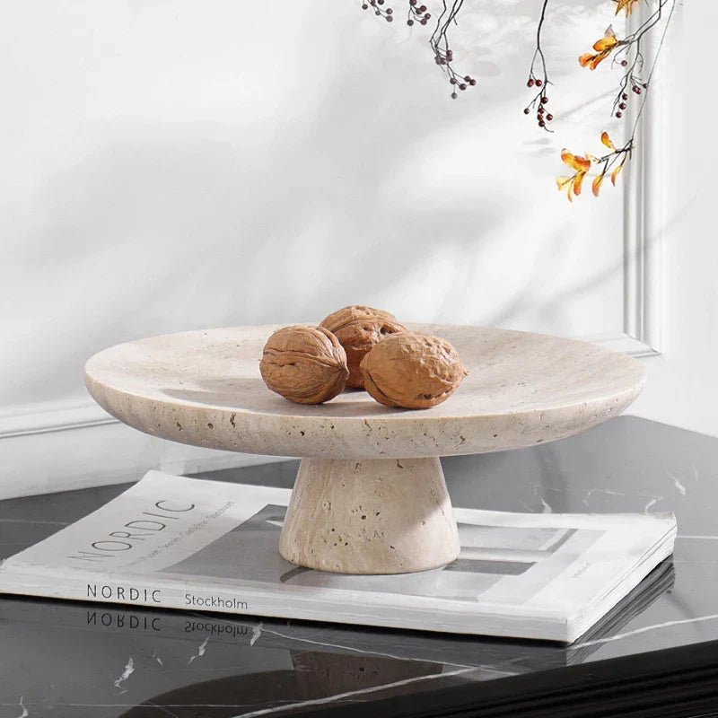The Southern Atelier – Elegant Travertine Fruit Bowl for Sophisticated Dining Spaces, with Timeless Charm - The Southern AtelierSKU_1769008250835_981