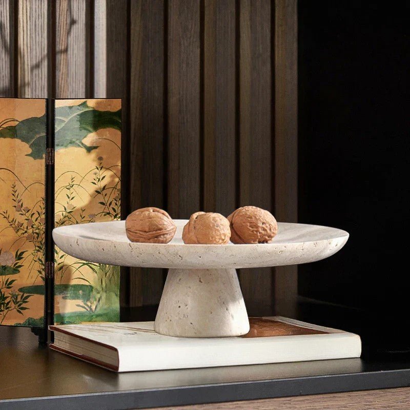 The Southern Atelier – Elegant Travertine Fruit Bowl for Sophisticated Dining Spaces, with Timeless Charm - The Southern AtelierSKU_1769008250835_981