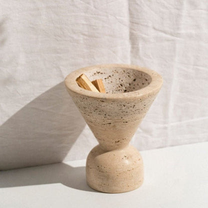 The Southern Atelier – Elegant Travertine Incense Burner for a Serene Ambiance - The Southern AtelierSKU_1774881584500_67