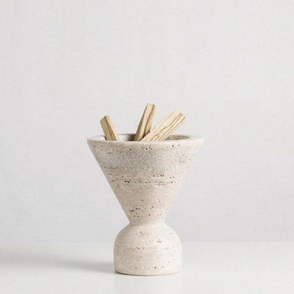 The Southern Atelier – Elegant Travertine Incense Burner for a Serene Ambiance - The Southern AtelierSKU_1774881584500_67